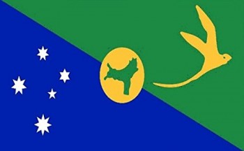 Christmas Island Flag 5ft x 3ft Large - 100% Polyester - Metal Eyelets - Double Stitched