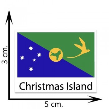 Christmas Island Flag Temporary Tattoos Sticker Body Tattoo
